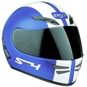  AGV S 4 SV Helmet   Medium/Blue/White Automotive