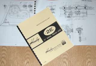 HENDEY Barber Colman 2E 14 Lathe Parts Manual  