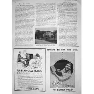    1907 CORSHAM ALMSHOUSES ENGLAND FRYS COCOA PIANOLA