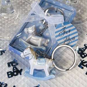  Blue Rocking Horse Keychain Favors, 1 Health & Personal 