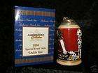Budweiser Beer Stein Freedom From Worship Artist Hand signed LOW items 