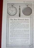 1914 E. Howard Watch Works Ionic Pocketwatch Ad  