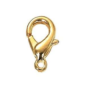  5 TOP QUALITY GOLDPLATED 7MM LOBSTER CLAW CLASPS
