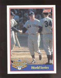 R05041 1991 Score Mickey Mantle Collection #3 World Series  