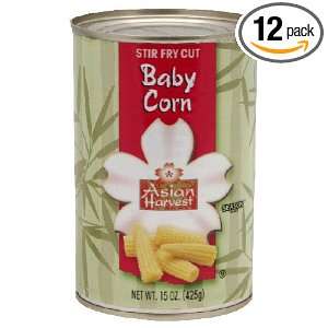Seasons Cut Baby Corn, 15 ounces (Pack of12)  Grocery 