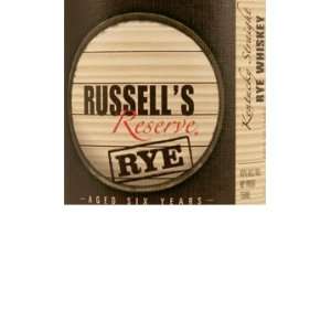 Wild Turkey Russells Reserve 6 Year Straight Rye 90 Proof 750ml