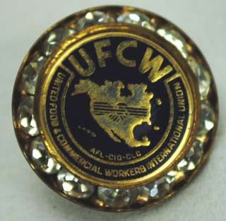 Vintage Union Employee PIN UFCW Food Commercial Workers  
