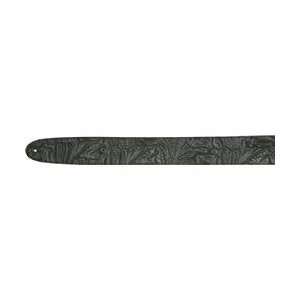  Planet Waves Embossed Leather Guitar Strap Black 