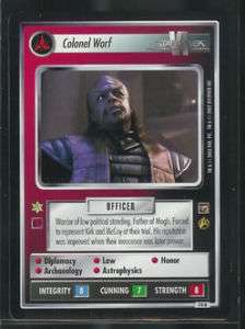 Star Trek Motion Pictures Colonel Worf 74R NM  