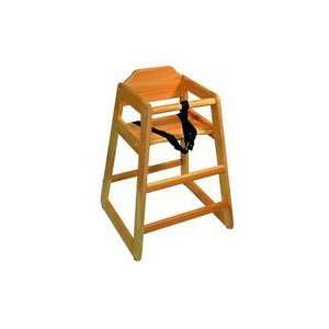  Adcraft Natural Assembled Wooden High Chair Industrial 