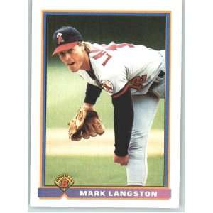  1991 Bowman #202 Mark Langston   California Angels 