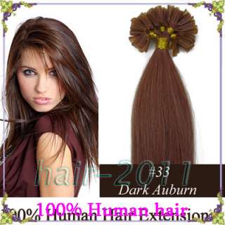 Straight Remy Pre Stick tipped Human Hair Extensions100s 3 size&8 
