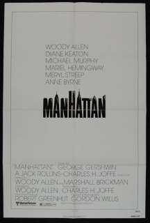 MANHATTAN 1979 Woody Allen, Diane Keaton POSTER  