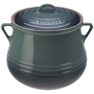   Heritage Stoneware 4 1/2qt Covered Bean Pot, Fennel