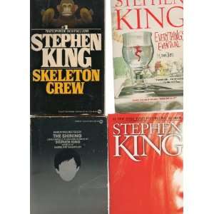 Paperbacks by STEPHEN KING (1) The Shining (2) Carrie (3) Skeleton 