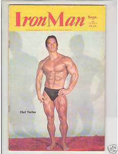 IronMan Bodybuilding muscle fitness magazine CHET YORTON / Steve Davis 