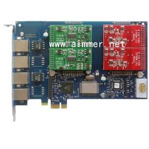   2fxo+2fxs pci express asterisk card for voip ippbx ip pbx Electronics