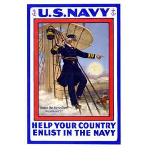  U.S. Navy  Help your country  Enlist in the Navy 28x42 