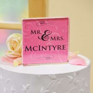  Mr. & Mrs. Wedding Cake Topper