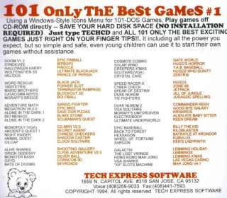   The Best Games #1 PC CD classics game collection w/ Wolfenstein & more