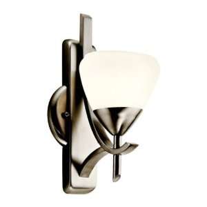   Transitional Wall Sconce 1 Light Fluorescent Fixture   Antique Pewter