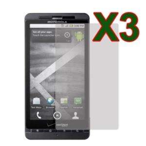 3x Clear Screen Protector Film For Motorola Droid X2  
