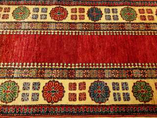 3x13 Beautiful Handmade Vegetable Dye Hand Spun Gazni Wool Afghan 