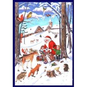   Santa in the Forest German Christmas Advent Calendar
