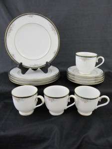 Noritake LANDON China 4111   Lot of 4 Cups & Saucers  