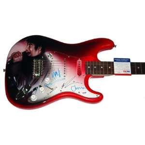  Deftones Autographed Signed Airbrush Guitar & Proof PSA 