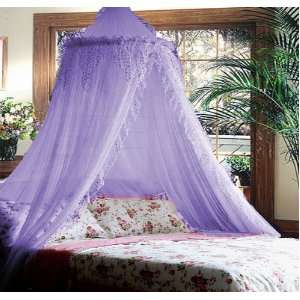    Jeweled Lilac Purple Princess Bed Canopy By Sid