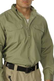 EOTAC Mens Zip Up Long Sleeve Shirt Style 402  