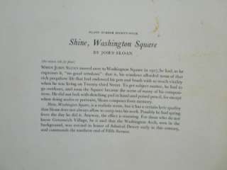 Vintage Shine Washington Square John Sloan Print 4051  