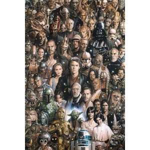 Star Wars Cast George Lucas Harrison Ford Movie Poster 24 x 36 inches 