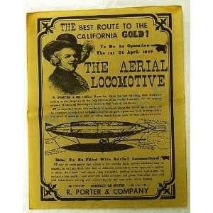  Aerial Locomotive to California 1849 