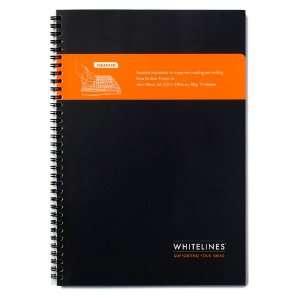  Whitelines Wire A4 Notebook, Squared, Black (WL73 WBA4S 