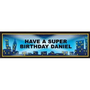  City Lights Personalized Birthday Banner Large 30 x 100 