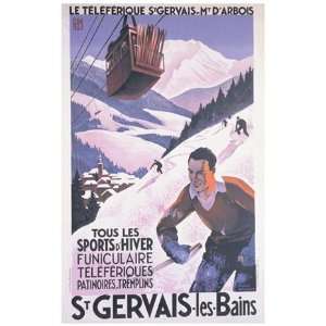  St. Gervais Les Bains   Poster by Rodger Broders (18x24 