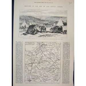    1877 Lom Yantry Russian Positions Turkish Lines Map