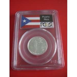   Flag Silver Puerto Rico PCGS PR69 DCAM Proof Quarter Territories Coin