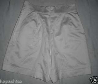 ESCADA Vintage Bermuda Golf Skort White Shorts Egyptian Cotton 40 10 