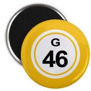  Creative Clam Bingo Ball G46 Forty six Yellow 2.25 Inch 
