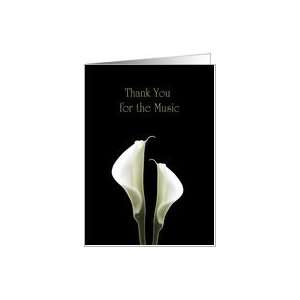  Thank You for the Music for Funeral, White Calla Lilies 