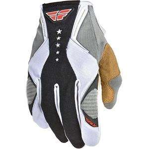  Fly Racing Kinetic Gloves   2009   7/Black/White 