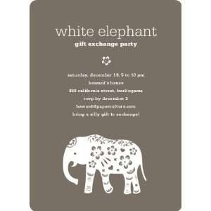 White Elephant Holiday Party Invitation (aka Secret Santa)