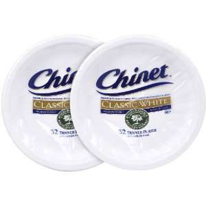  Chinet Classic White Dinner Plate, 10 3/8, 32 ct 2 pack 