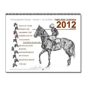   Thoroughbred Greats Vol.I Calendar Horse Wall Calendar by 