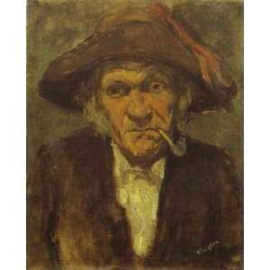   Whistler   24 x 30 inches   Head of Old Man Smo