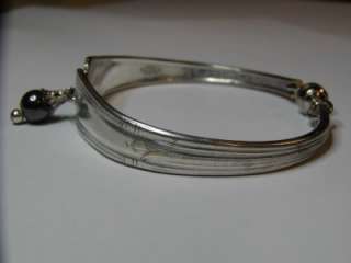   Plated Spoon Bracelet  Antique Magnetic Clasp 4742 Size 7   8  
