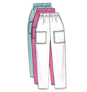 B4946 Butterick 4946 Uniform Dress Belt Top Skirt Pants Hat Dr Nurse 